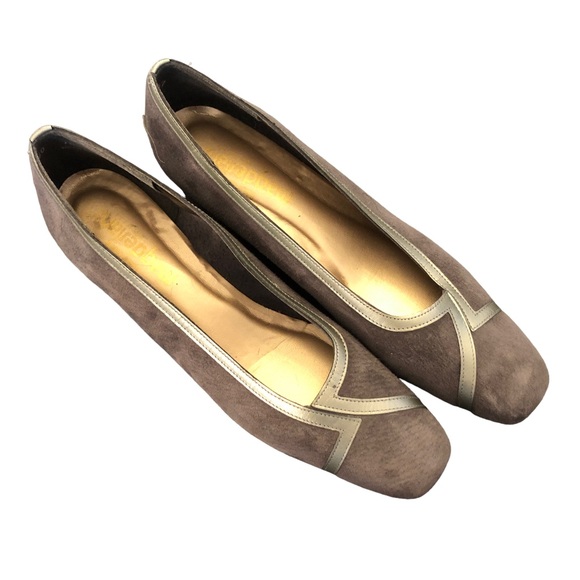 California Magdesians Silver Suede Flats size 10 1/2 - Picture 10 of 11